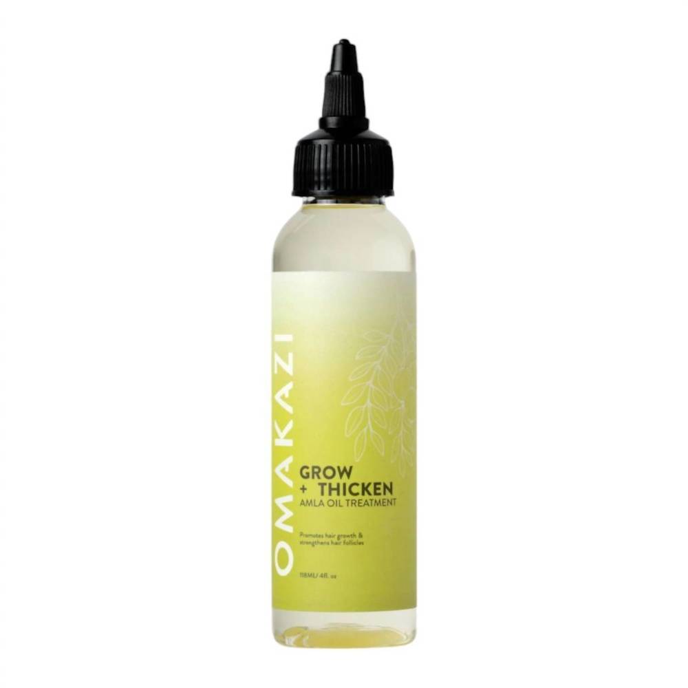 NEW OMAKAZI BEAUTY grow + thicken amla oil treatment in green